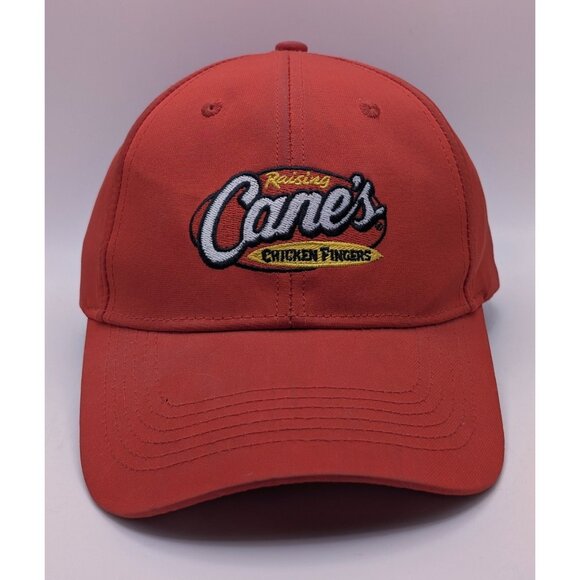 Raising Cane's Chicken Fingers Red Cap Hat Adjustable Strap Back One Love - Picture 2 of 5
